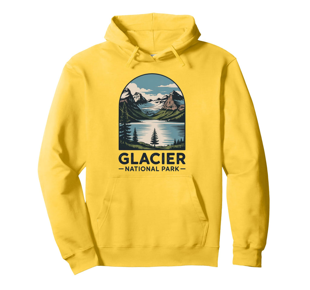 Glacier National Park Outdoor Hoodie - Casual Everyday Wear Men Women - T-Shirt, Sweatshirt, Hoodie