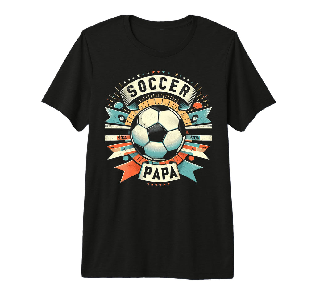 Soccer Papa Family Matching Dad Fathers T-Shirt - Graphic Print Men Women - T-Shirt, Sweatshirt, Hoodie