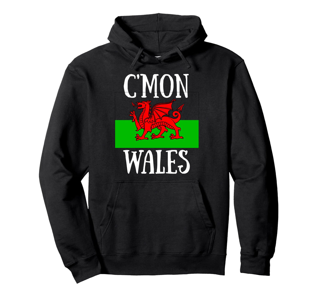 Wales Cymru Flag Love Soccer Hoodie - Fun Novelty Design for Adults - T-Shirt, Sweatshirt, Hoodie
