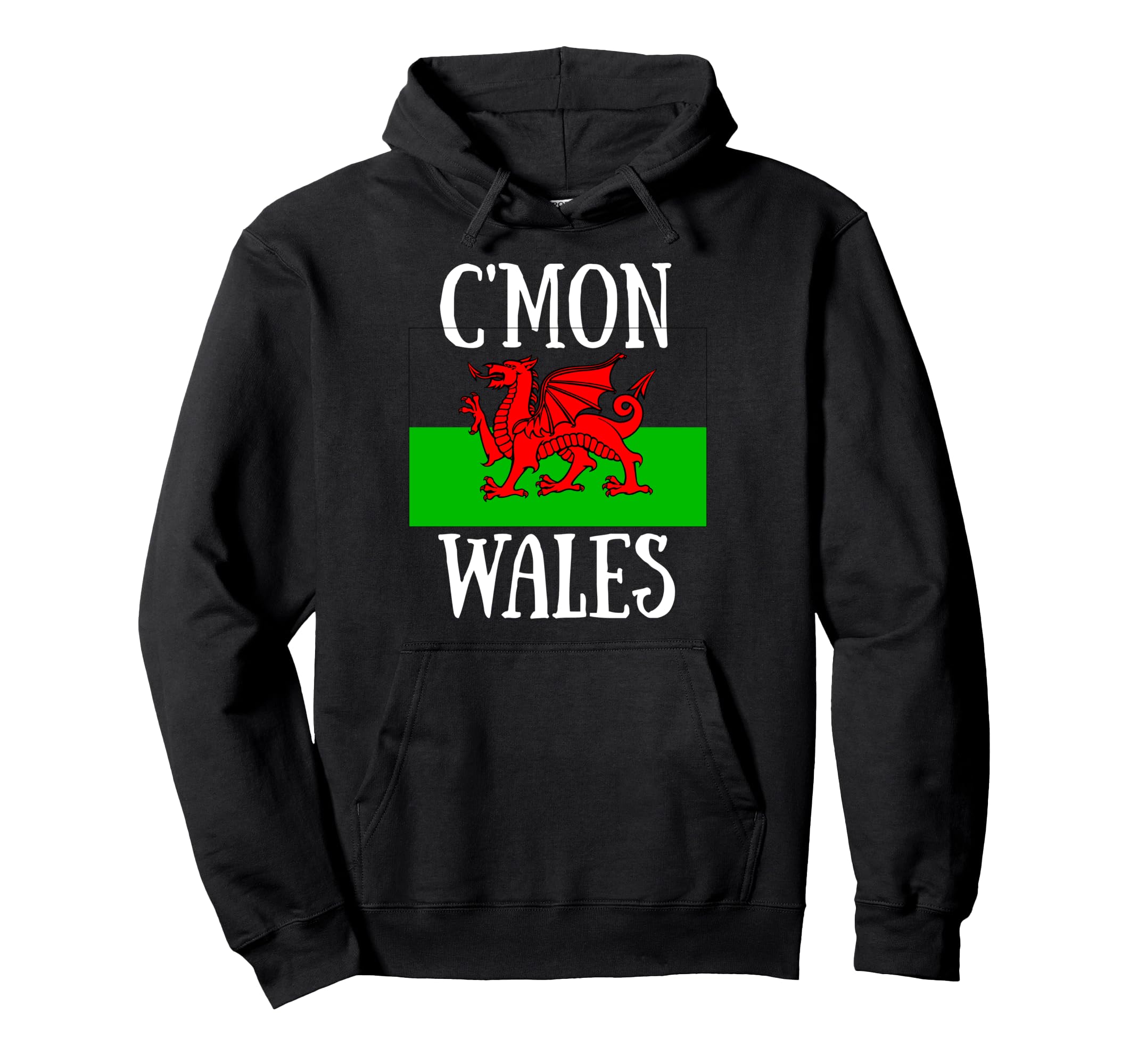 Wales Cymru Flag Love Soccer Hoodie - Fun Novelty Design for Adults - T-Shirt, Sweatshirt, Hoodie