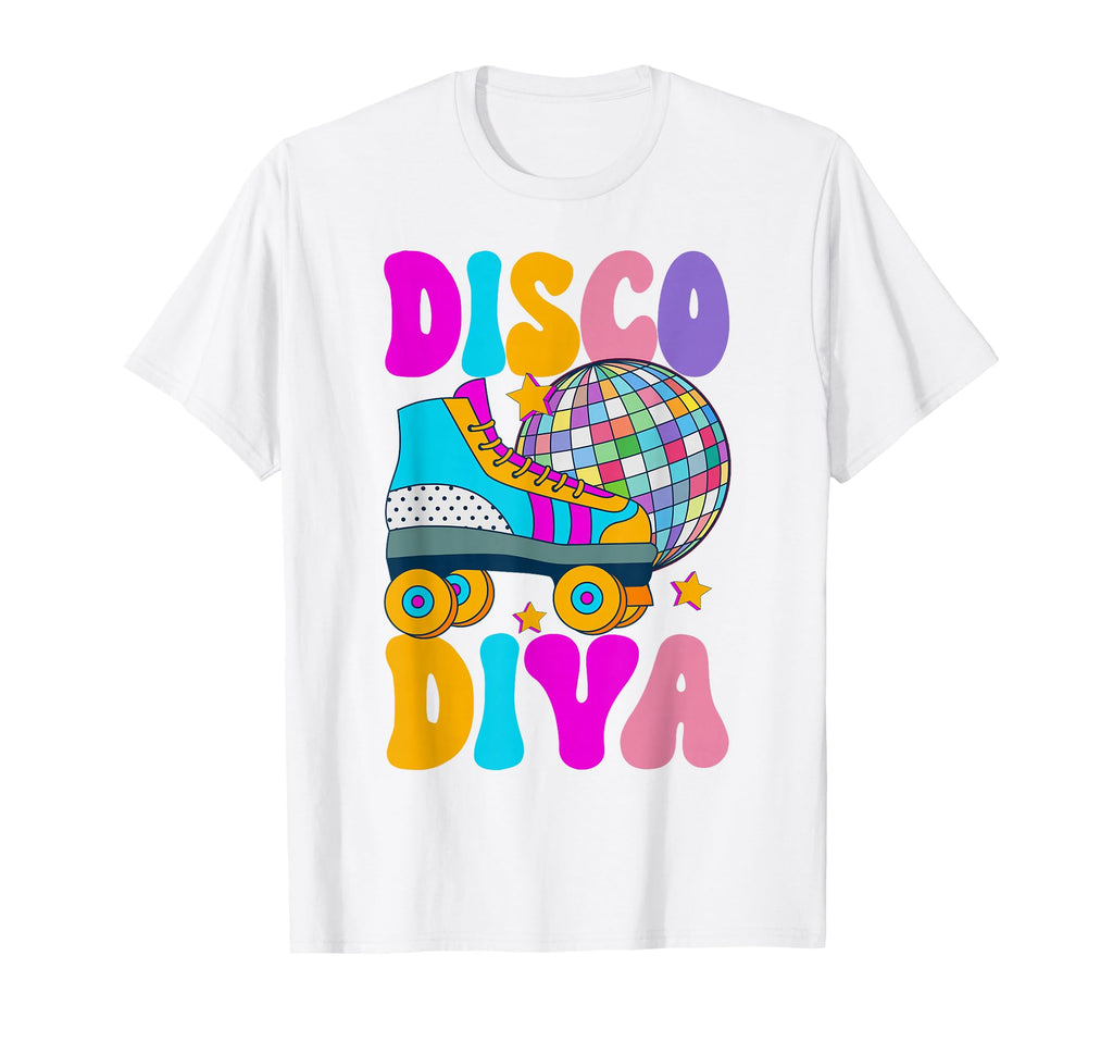 Roller Skating Disco Diva Skate 70S T-Shirt - Unique Graphic Men Women - T-Shirt, Sweatshirt, Hoodie