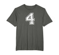 Number 4 Four Varsity Distressed Sport T-Shirt - Novelty Apparel Unisex - T-Shirt, Sweatshirt, Hoodie