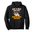 Just Who Loves Ramen And Soccer Hoodie - Aesthetic Graphic for Adults - T-Shirt, Sweatshirt, Hoodie