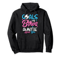 Gender Reveal Goals Or Bows Auntie Hoodie - Custom Art Print for Adults - T-Shirt, Sweatshirt, Hoodie
