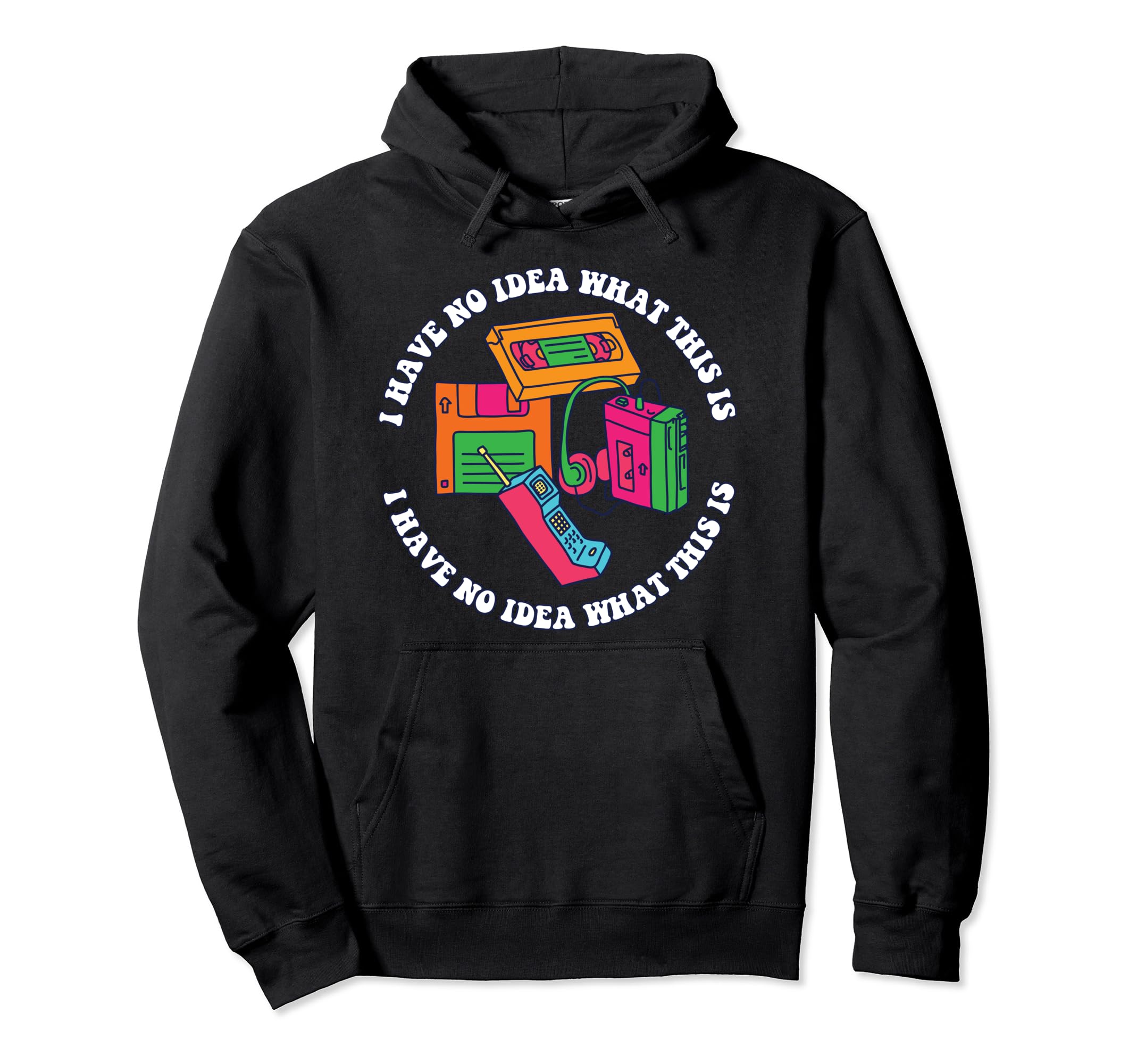 I Have No What This Is Mixed Tape Hoodie - Fun Novelty Design for Adults - T-Shirt, Sweatshirt, Hoodie