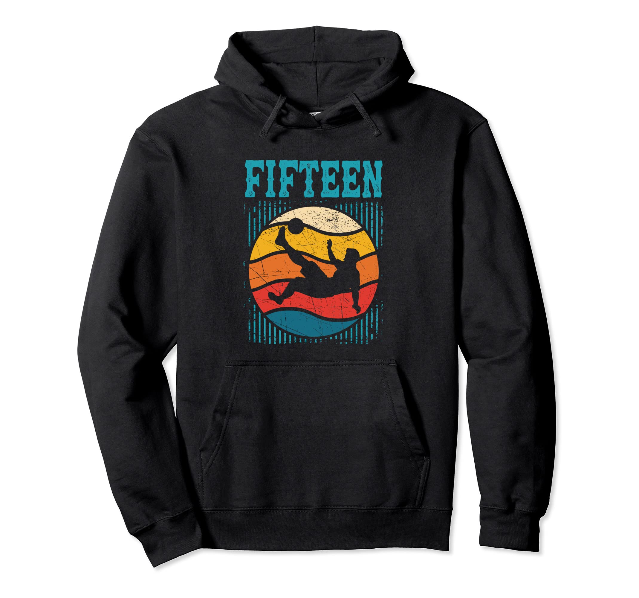 15Th Birthday Soccer 15 Years Old Hoodie - Aesthetic Graphic Unisex - T-Shirt, Sweatshirt, Hoodie