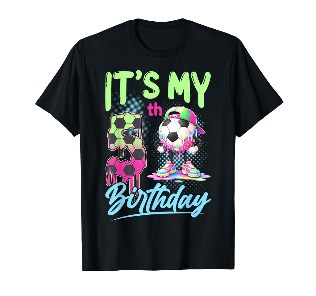 Its My 5Th Birthday Soccer Ball 5 T-Shirt - Custom Art Print for Adults - T-Shirt, Sweatshirt, Hoodie