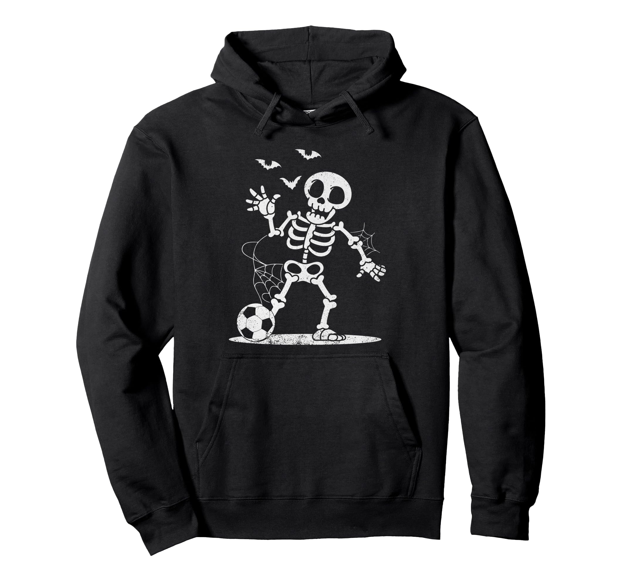 Soccer Skeleton Halloween Soccer Hoodie - Custom Art Print for Adults - T-Shirt, Sweatshirt, Hoodie