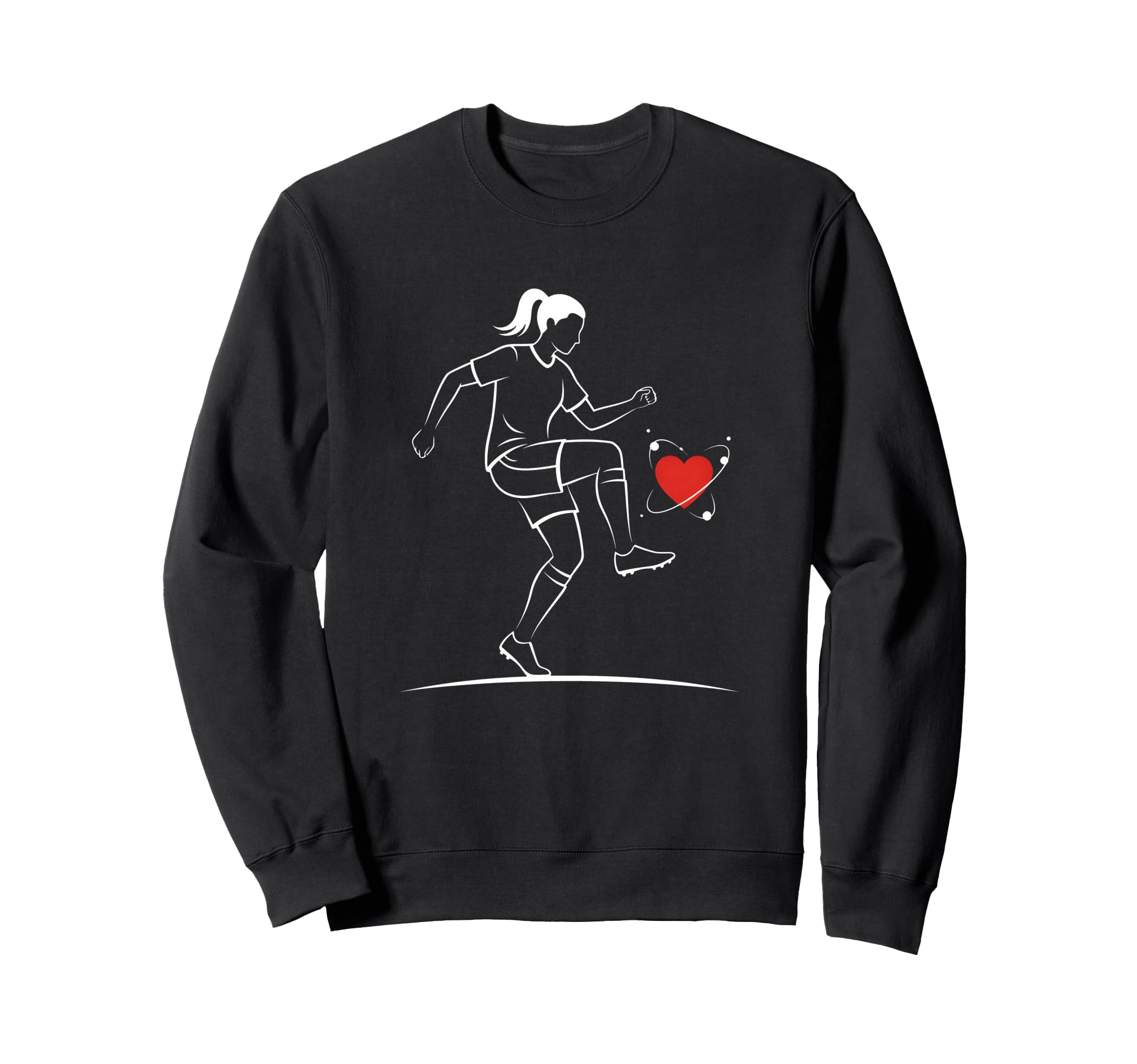 Soccer Valentines Day Heart Love Sweatshirt - Novelty Apparel Unisex - T-Shirt, Sweatshirt, Hoodie