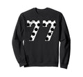 Soccer 77 Jersey Number Sweatshirt - Minimalist Print Men Women - T-Shirt, Sweatshirt, Hoodie