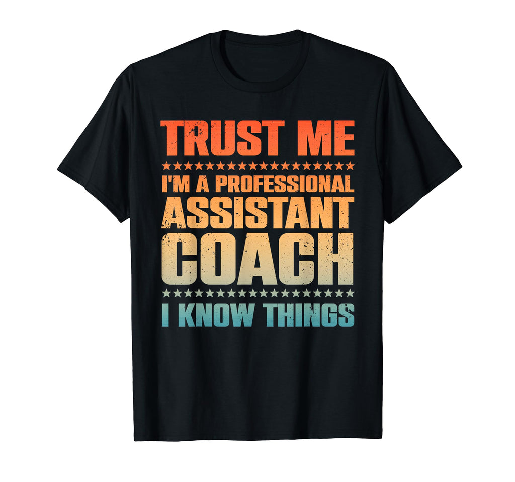 Assistant Coach Softball Baseball T-Shirt - Minimalist Print Men Women - T-Shirt, Sweatshirt, Hoodie