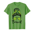 Soccer Ball Messy Bun Brazilians T-Shirt - Casual Everyday Wear Unisex - T-Shirt, Sweatshirt, Hoodie
