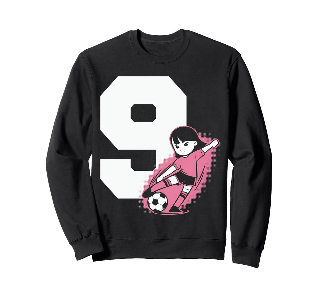 9 Soccer Birthday Gift Soccer Fan Sweatshirt - Casual Everyday Wear Unisex - T-Shirt, Sweatshirt, Hoodie