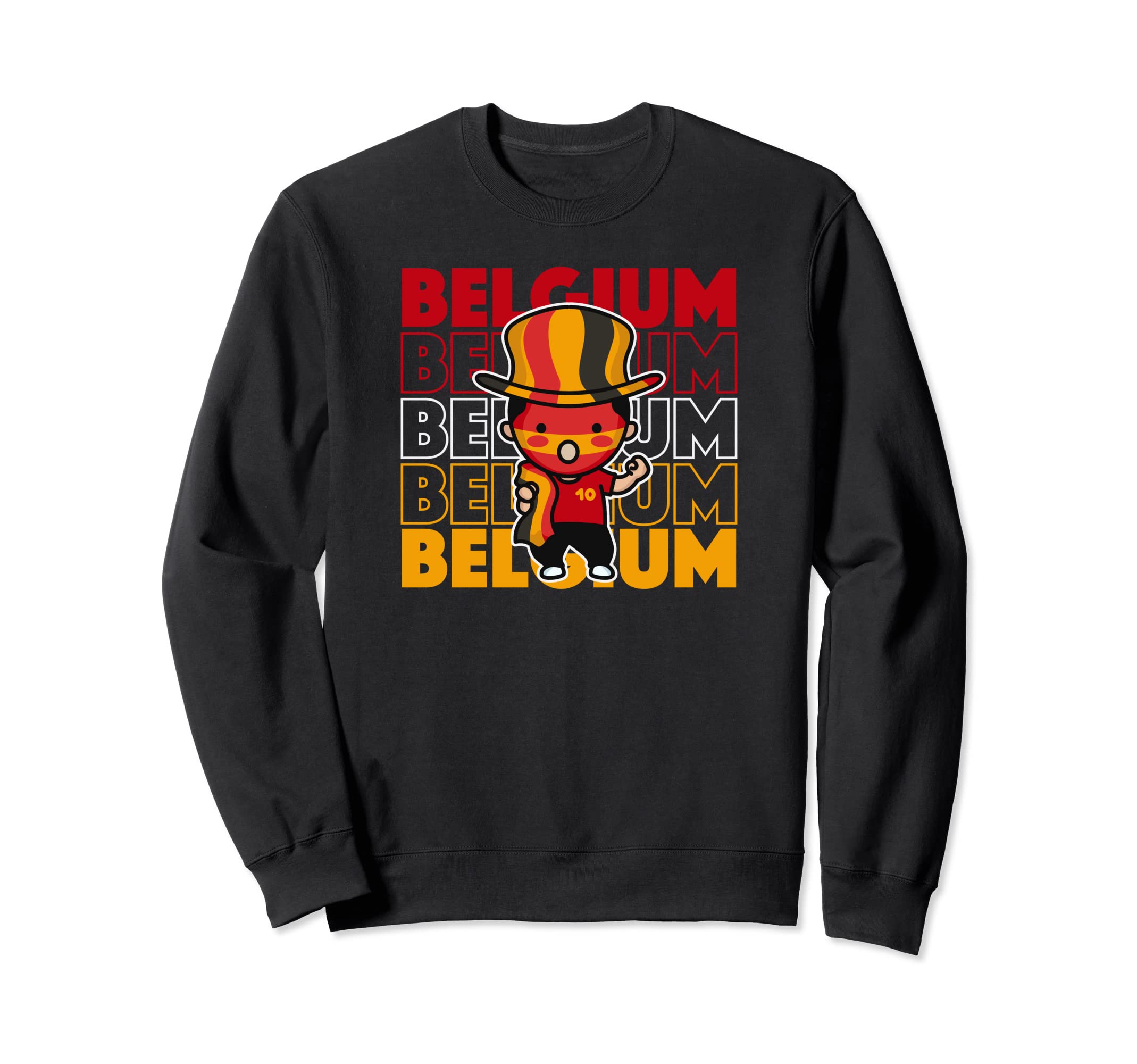 Belgian Soccer Fan I Love Belgium Sweatshirt - Trendy Graphic Unisex - T-Shirt, Sweatshirt, Hoodie