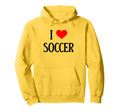 I Love Soccer I Heart Soccer Funny Football Hoodie - Graphic Print Unisex - T-Shirt, Sweatshirt, Hoodie