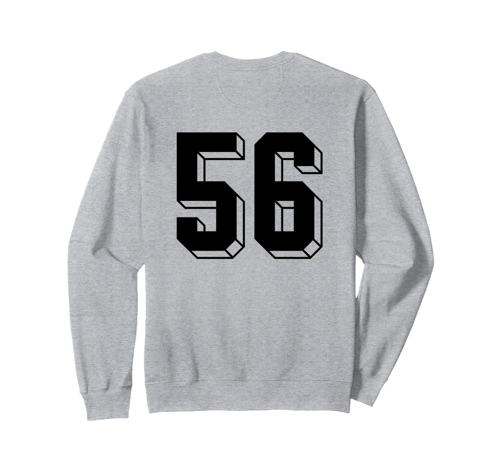 Number 56 Backside 80S 90S Team Sweatshirt - Trendy Graphic for Adults - T-Shirt, Sweatshirt, Hoodie