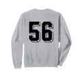 Number 56 Backside 80S 90S Team Sweatshirt - Trendy Graphic for Adults - T-Shirt, Sweatshirt, Hoodie