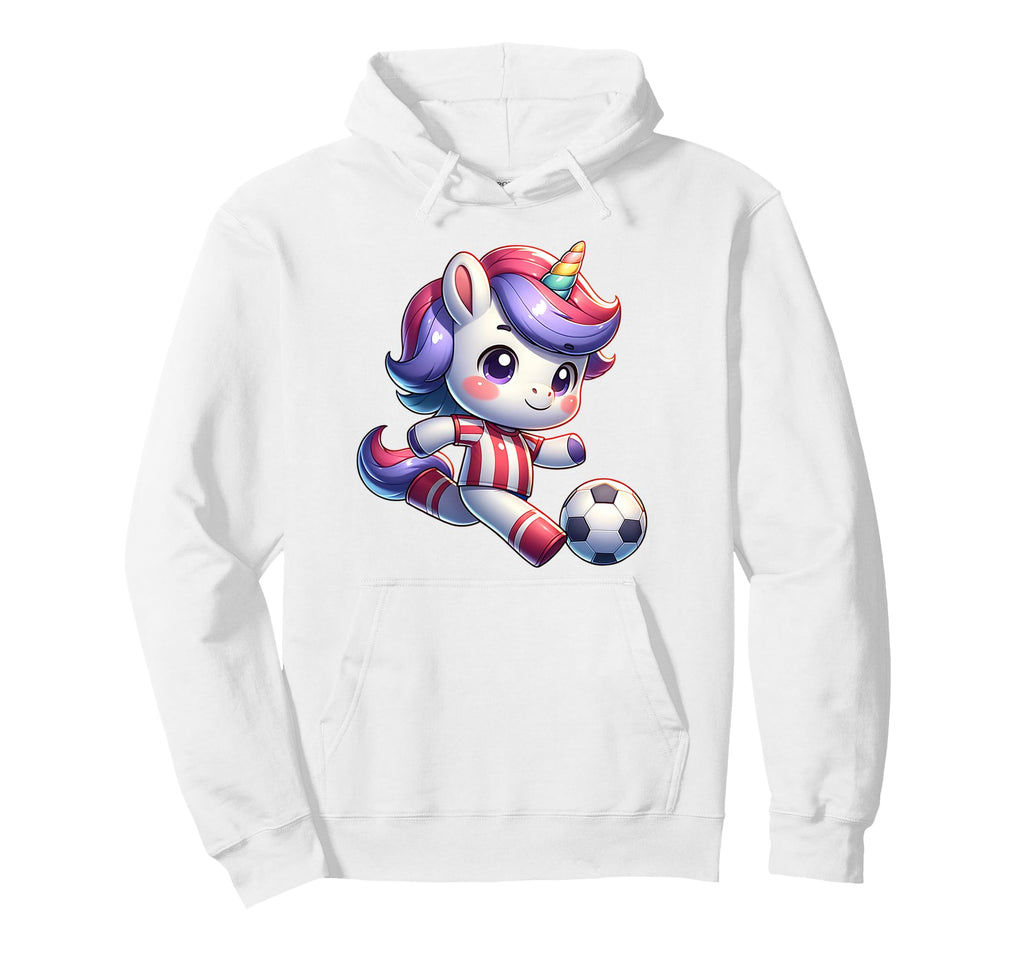 Footballer Unicorn Fans Soccer Team Hoodie - Custom Art Print Unisex - T-Shirt, Sweatshirt, Hoodie