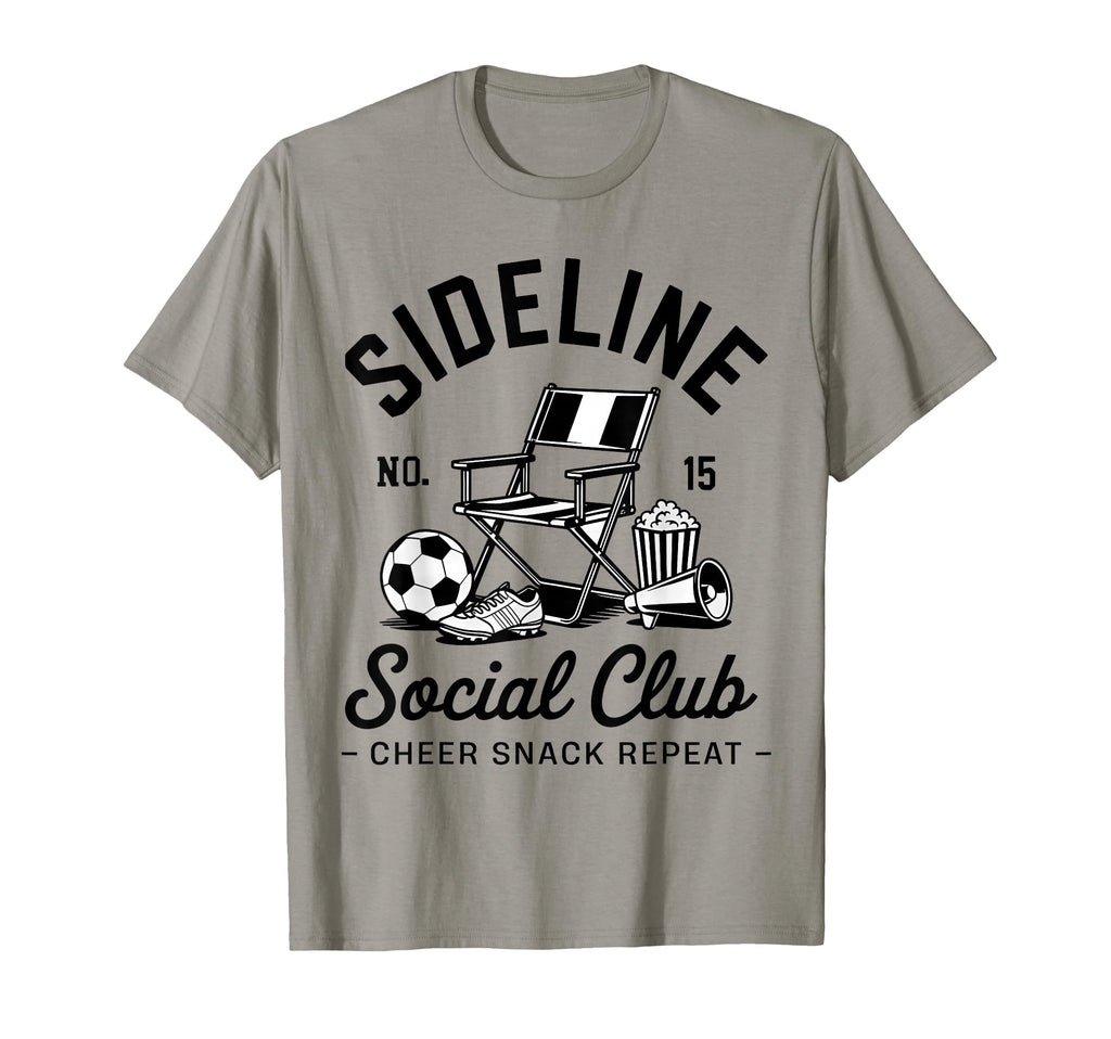 Sideline Social Club Soccer Mom Dad T-Shirt - Minimalist Print Unisex - T-Shirt, Sweatshirt, Hoodie