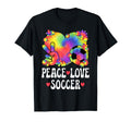 Peace Love Soccer Lover 60S 70S T-Shirt - Minimalist Print for Adults - T-Shirt, Sweatshirt, Hoodie