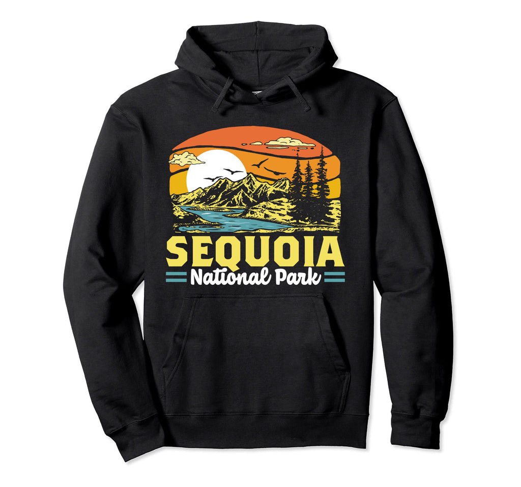 Sequoia National Park 80S Mountain Hoodie - Novelty Apparel for Adults - T-Shirt, Sweatshirt, Hoodie