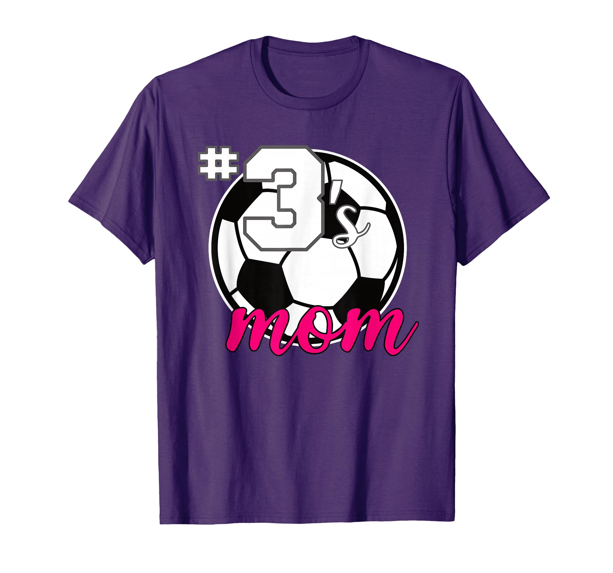 Soccer Mom 3S Mom Number 3 Soccer T-Shirt - Custom Art Print Men Women - T-Shirt, Sweatshirt, Hoodie