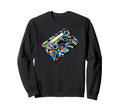 Polygon Art Cassette Player Music Sweatshirt - Minimalist Print Unisex - T-Shirt, Sweatshirt, Hoodie