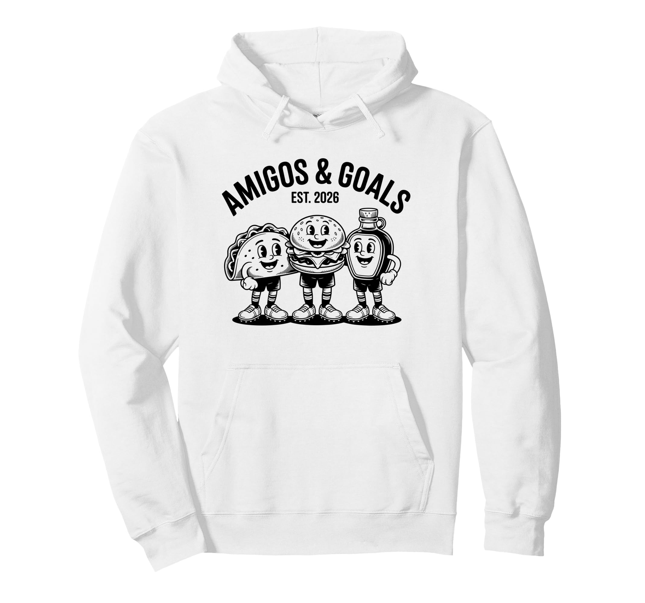 Funny 2026 Soccer Hosts Mexico Usa Hoodie - Trendy Graphic for Adults - T-Shirt, Sweatshirt, Hoodie
