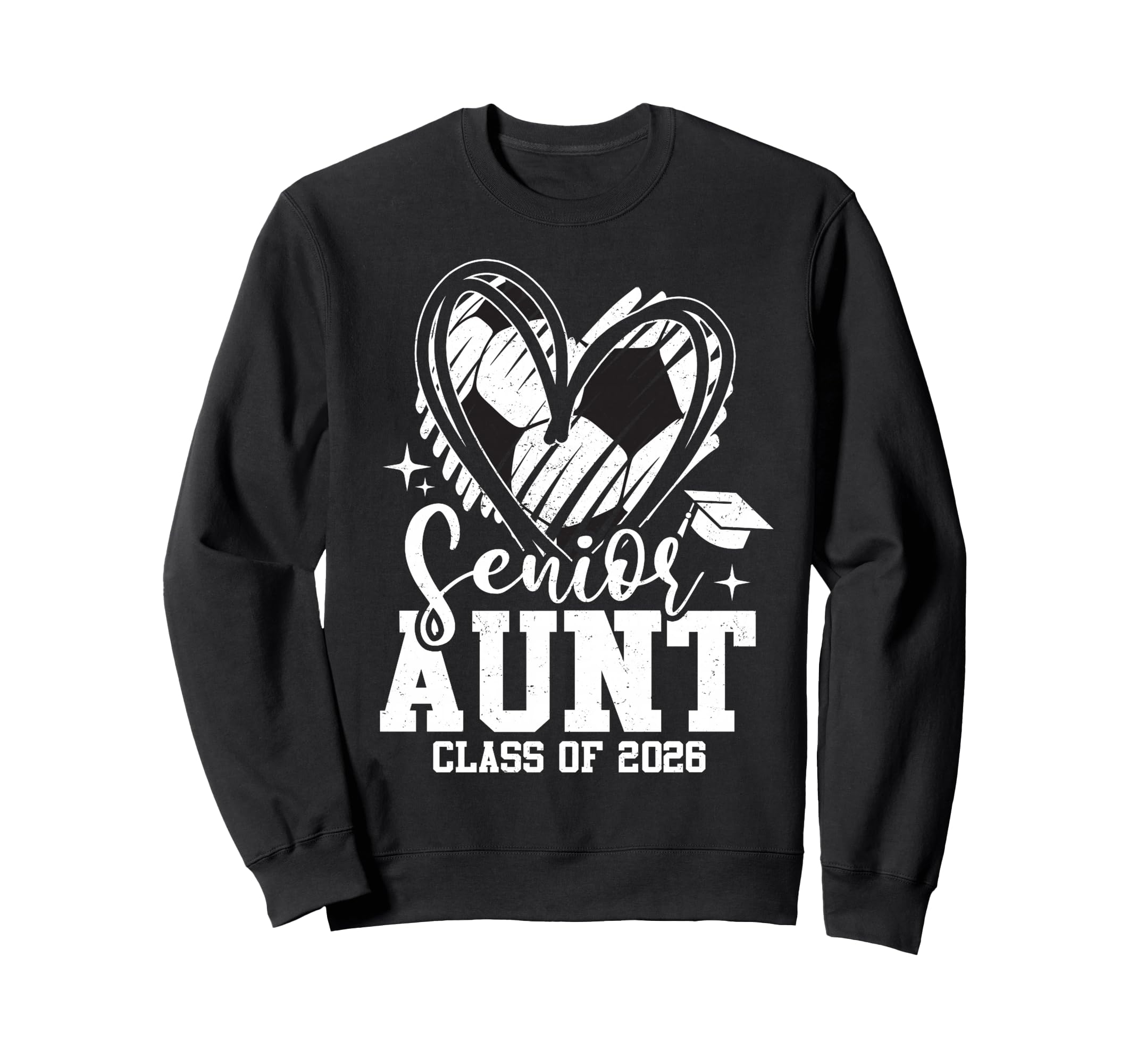 Senior Aunt Class 2026 Soccer Sweatshirt - Trendy Graphic Men Women - T-Shirt, Sweatshirt, Hoodie