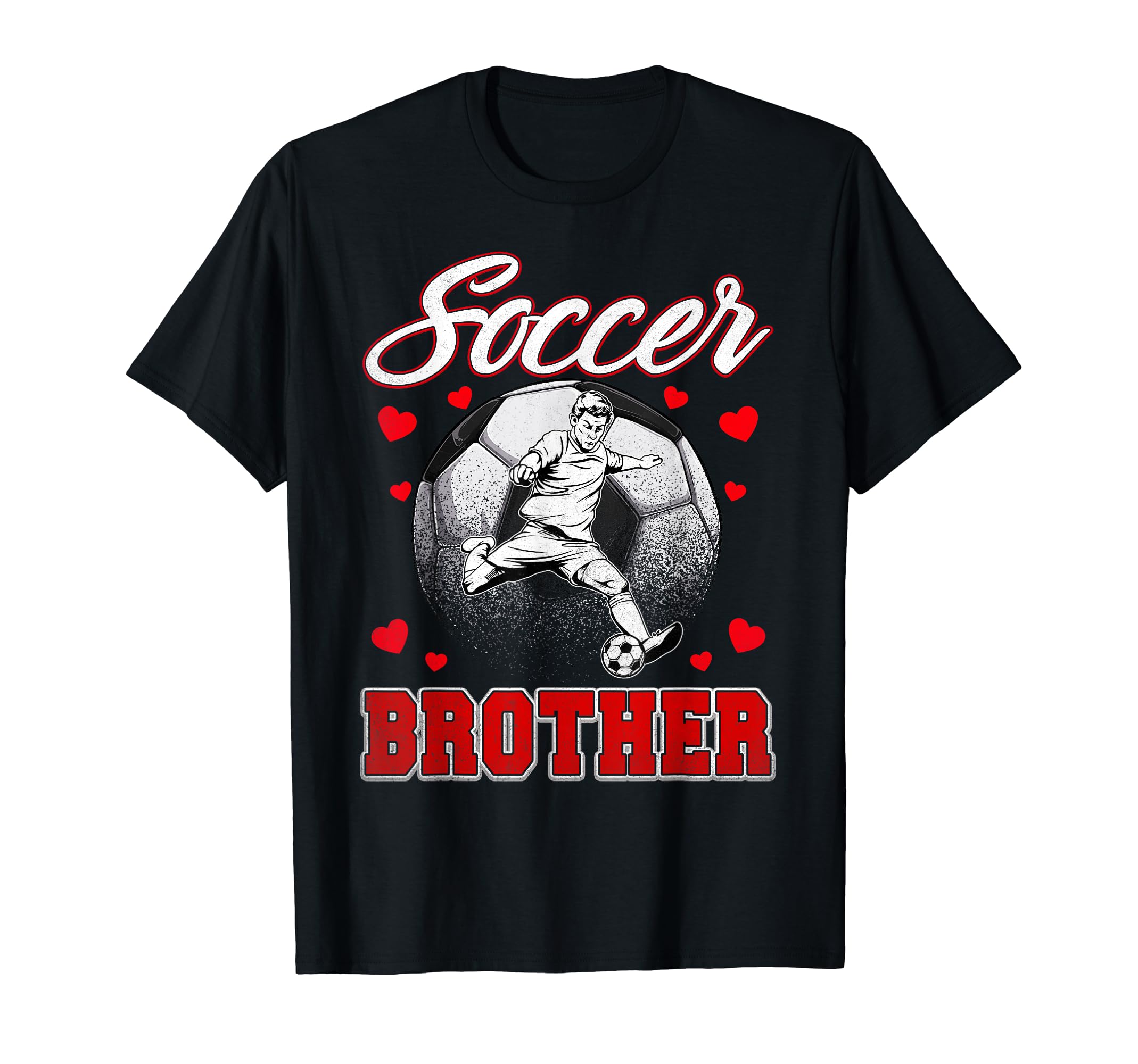 Soccer Brother Family Matching Team T-Shirt - Graphic Print for Adults - T-Shirt, Sweatshirt, Hoodie