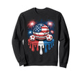 Ice Cream Drip Game American Usa Sweatshirt - Graphic Print for Adults - T-Shirt, Sweatshirt, Hoodie