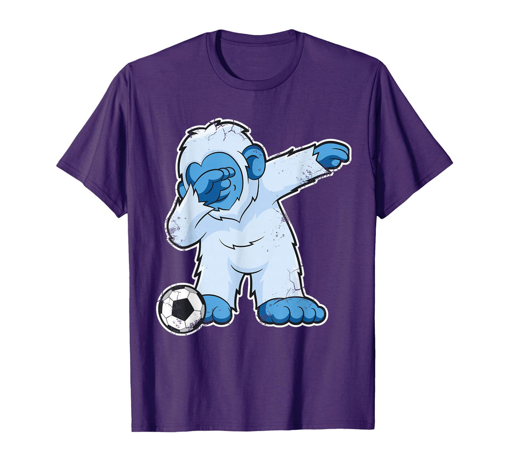 Soccer Dabbing Bigfoot Yeti Abominable T-Shirt - Novelty Apparel Unisex - T-Shirt, Sweatshirt, Hoodie