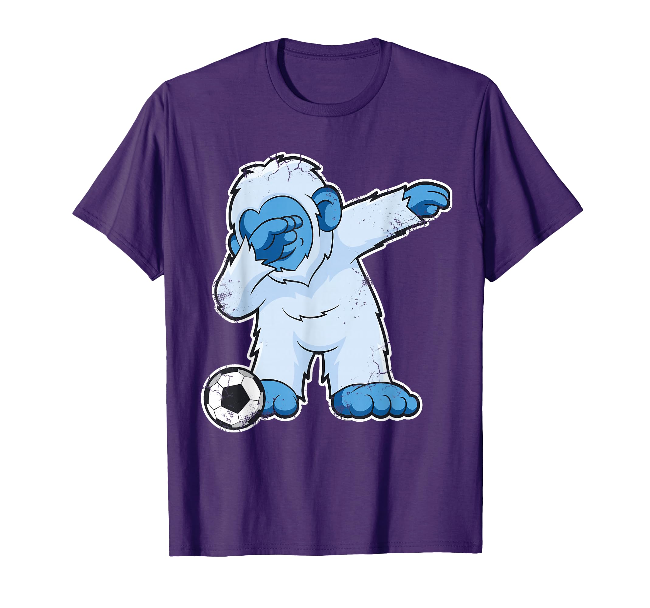 Soccer Dabbing Bigfoot Yeti Abominable T-Shirt - Novelty Apparel Unisex - T-Shirt, Sweatshirt, Hoodie