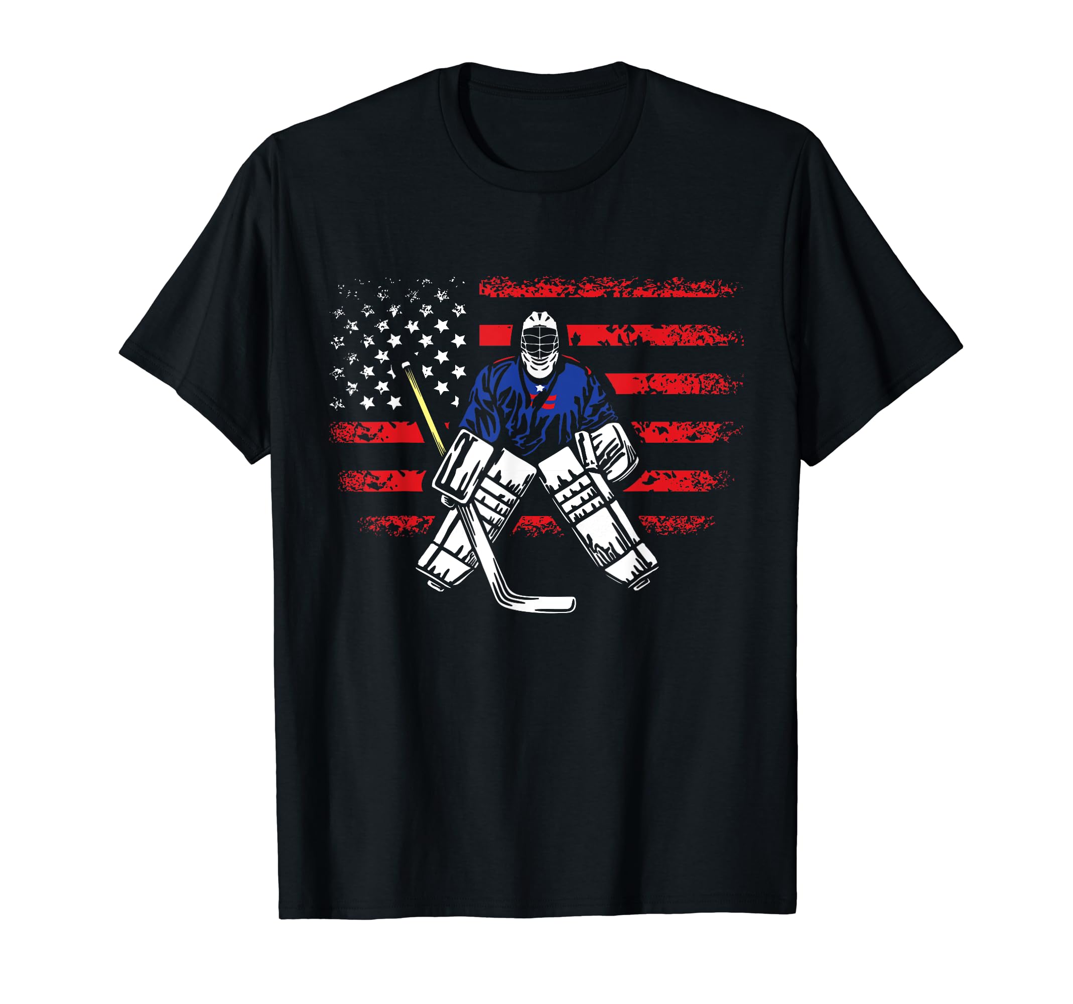 American Ice Hockey Athlete Winter T-Shirt - Unique Graphic Men Women - T-Shirt, Sweatshirt, Hoodie