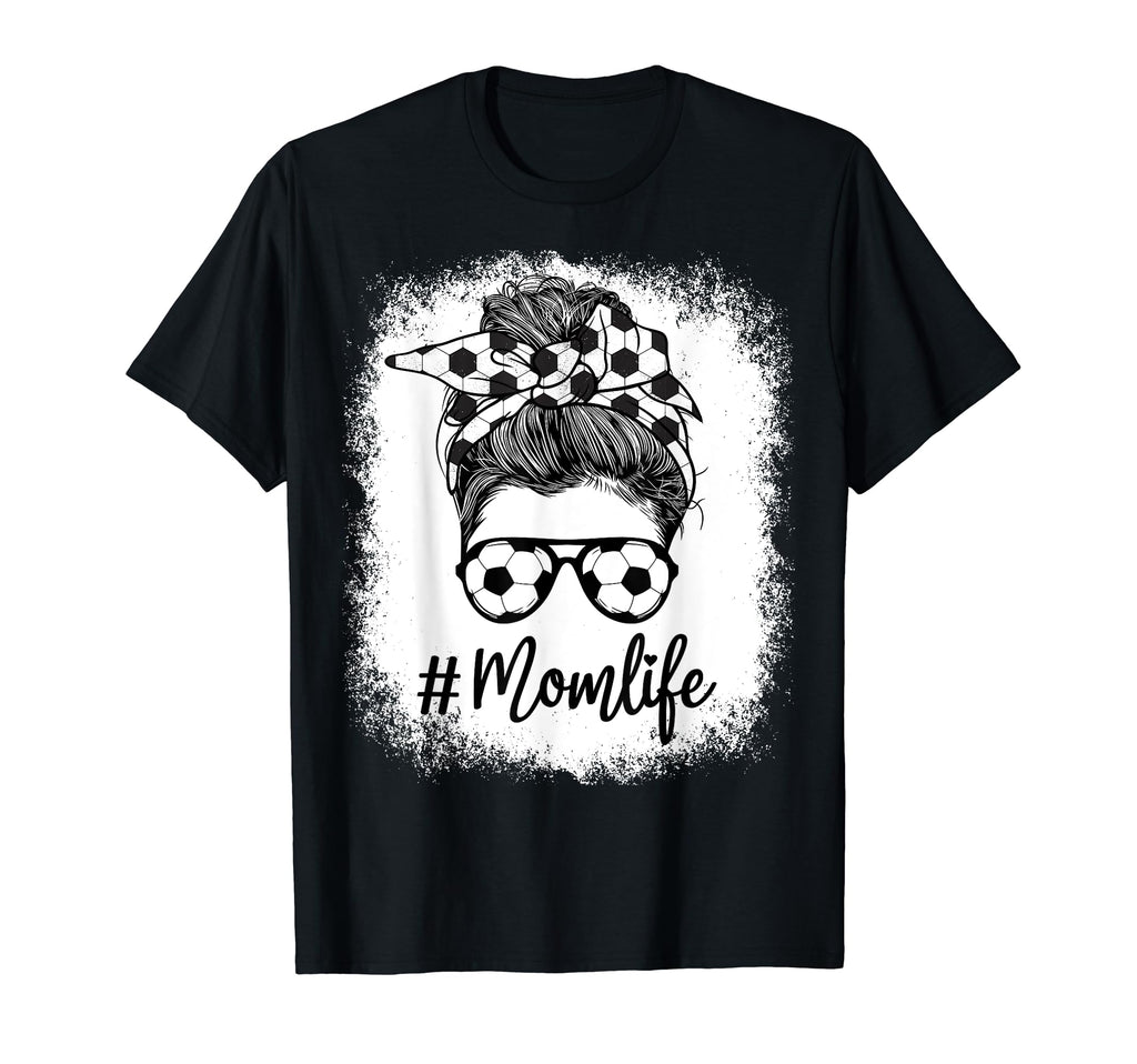 Bleached Mom Life Soccer Mom Leopard T-Shirt - Novelty Apparel Men Women - T-Shirt, Sweatshirt, Hoodie