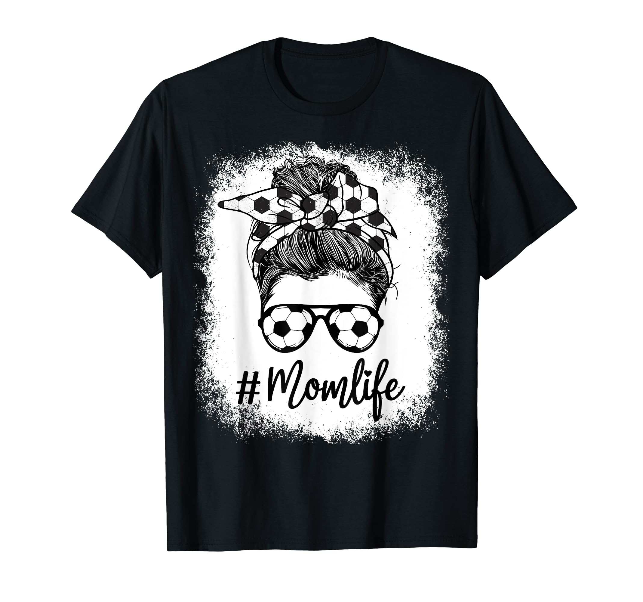 Bleached Mom Life Soccer Mom Leopard T-Shirt - Novelty Apparel Men Women - T-Shirt, Sweatshirt, Hoodie