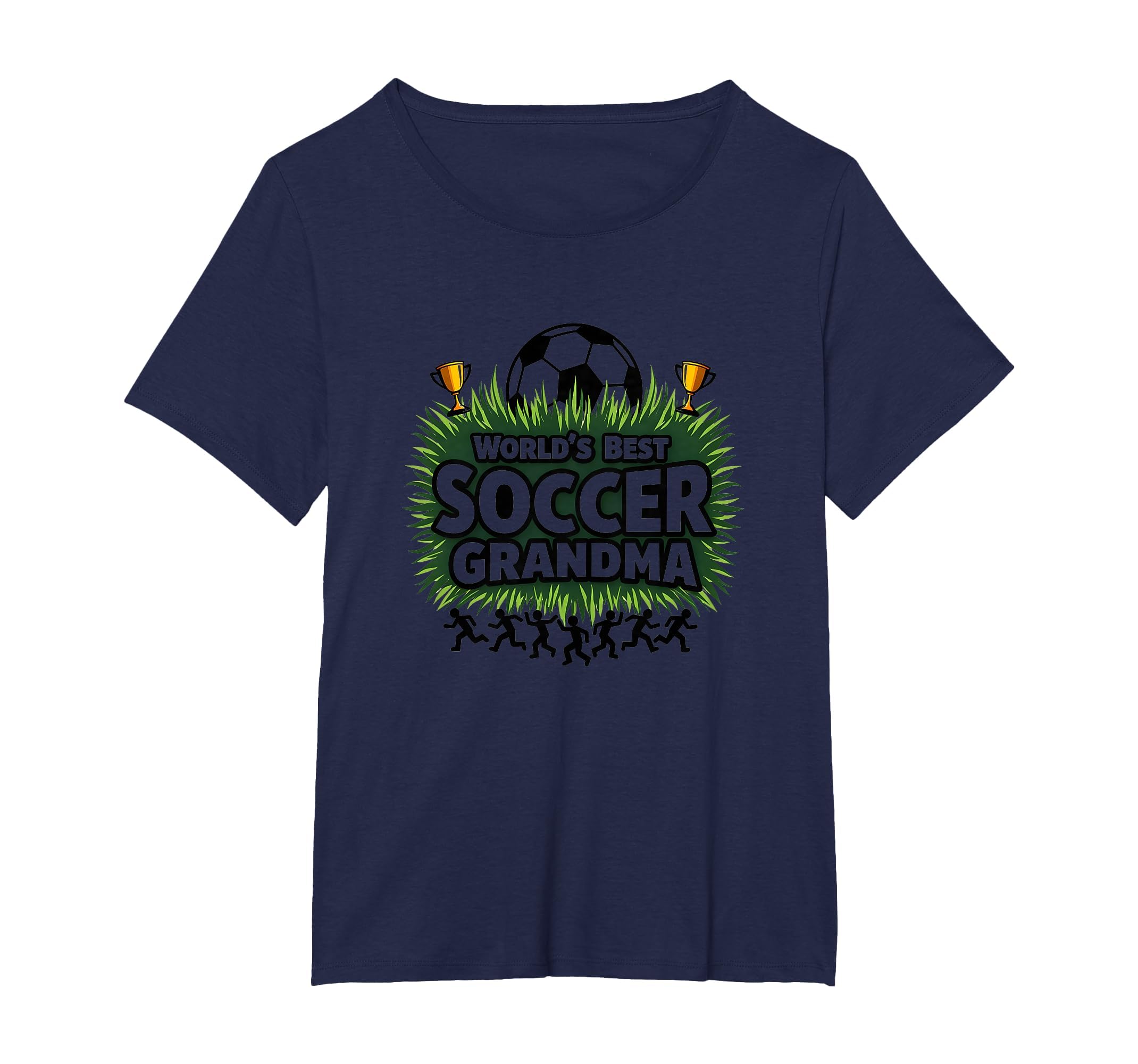 Worlds Best Soccer Grandma Champion T-Shirt - Trendy Graphic for Adults - T-Shirt, Sweatshirt, Hoodie