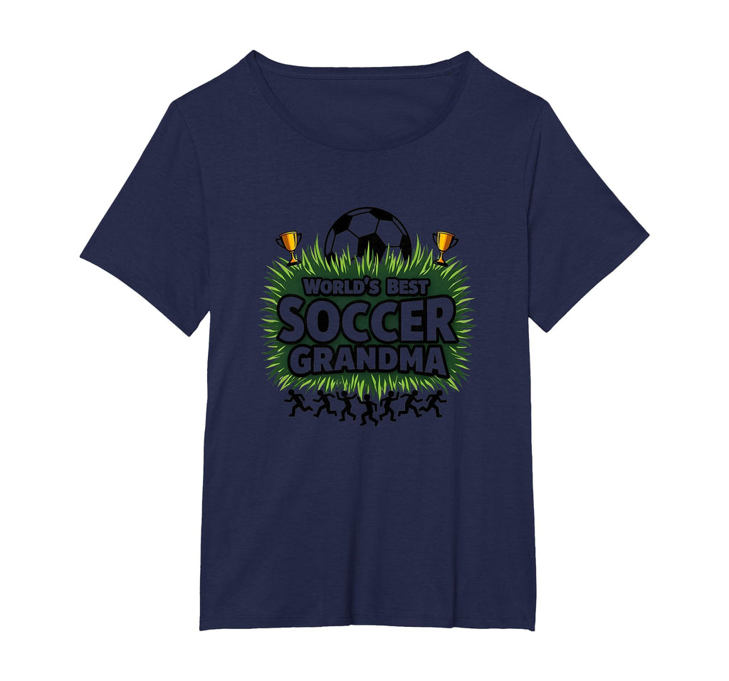 Worlds Best Soccer Grandma T-Shirt - Fun Novelty Design for Adults - T-Shirt, Sweatshirt, Hoodie