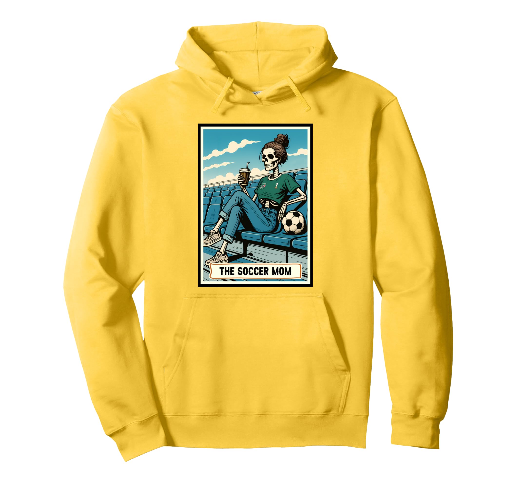 Soccer Mom Life Game Day Skeleton Hoodie - Minimalist Print Men Women - T-Shirt, Sweatshirt, Hoodie