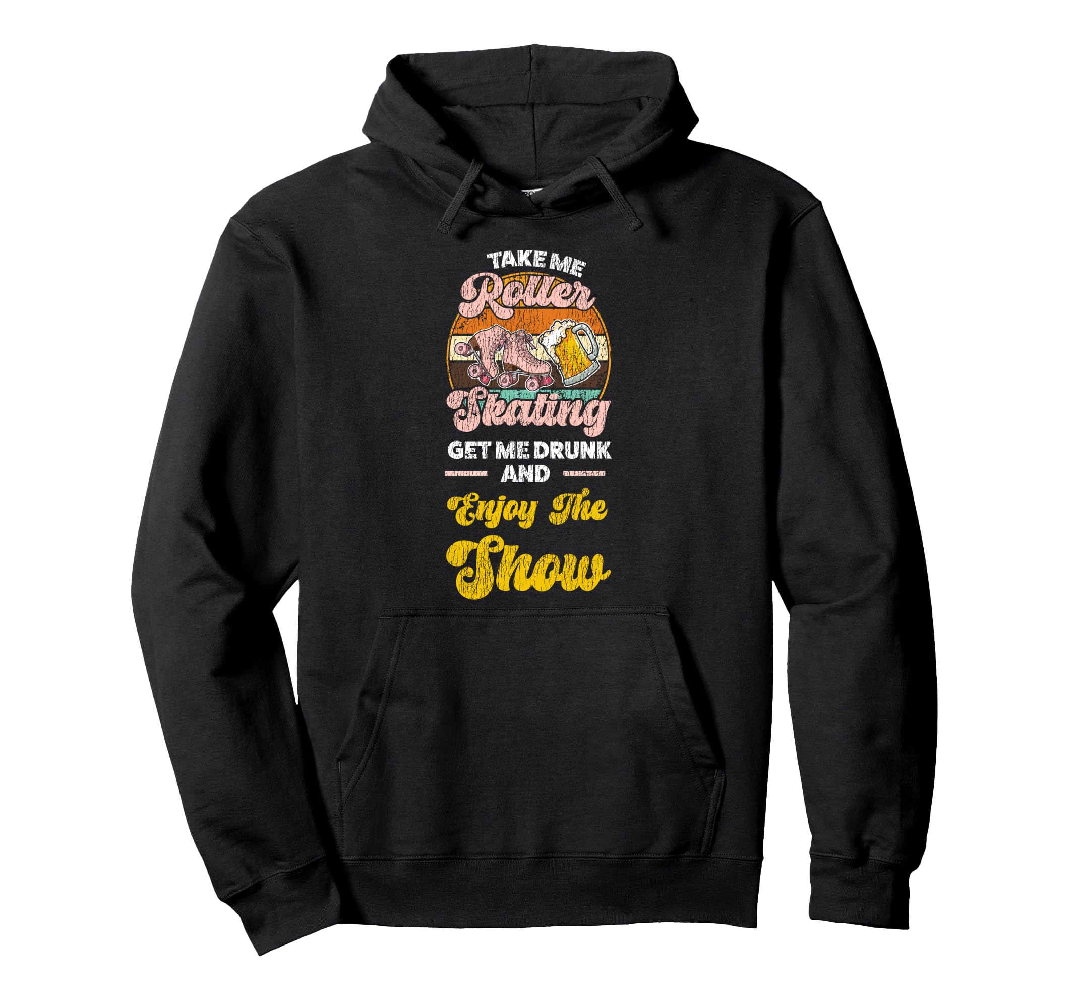 Roller Skating Skate 1970S Take Me Hoodie - Novelty Apparel Men Women - T-Shirt, Sweatshirt, Hoodie