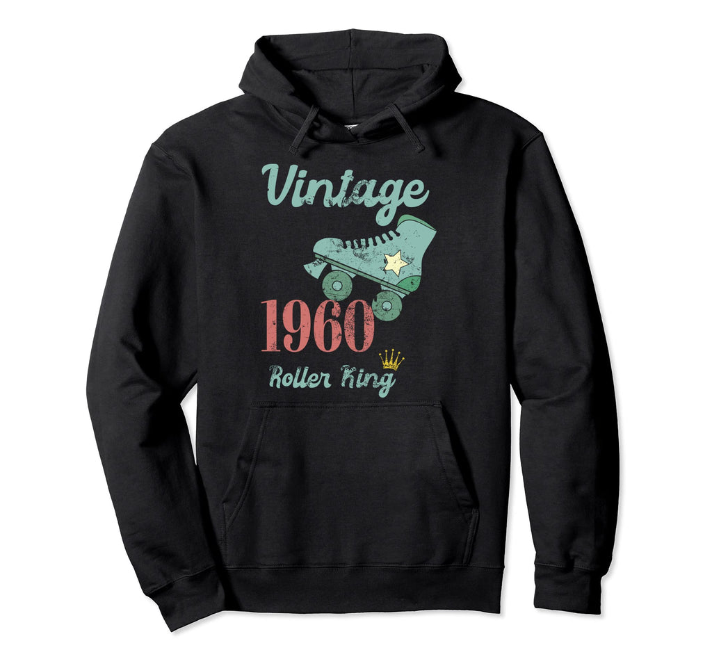 1960 60Th Birthday Roller King Roller Hoodie - Unique Graphic Men Women - T-Shirt, Sweatshirt, Hoodie
