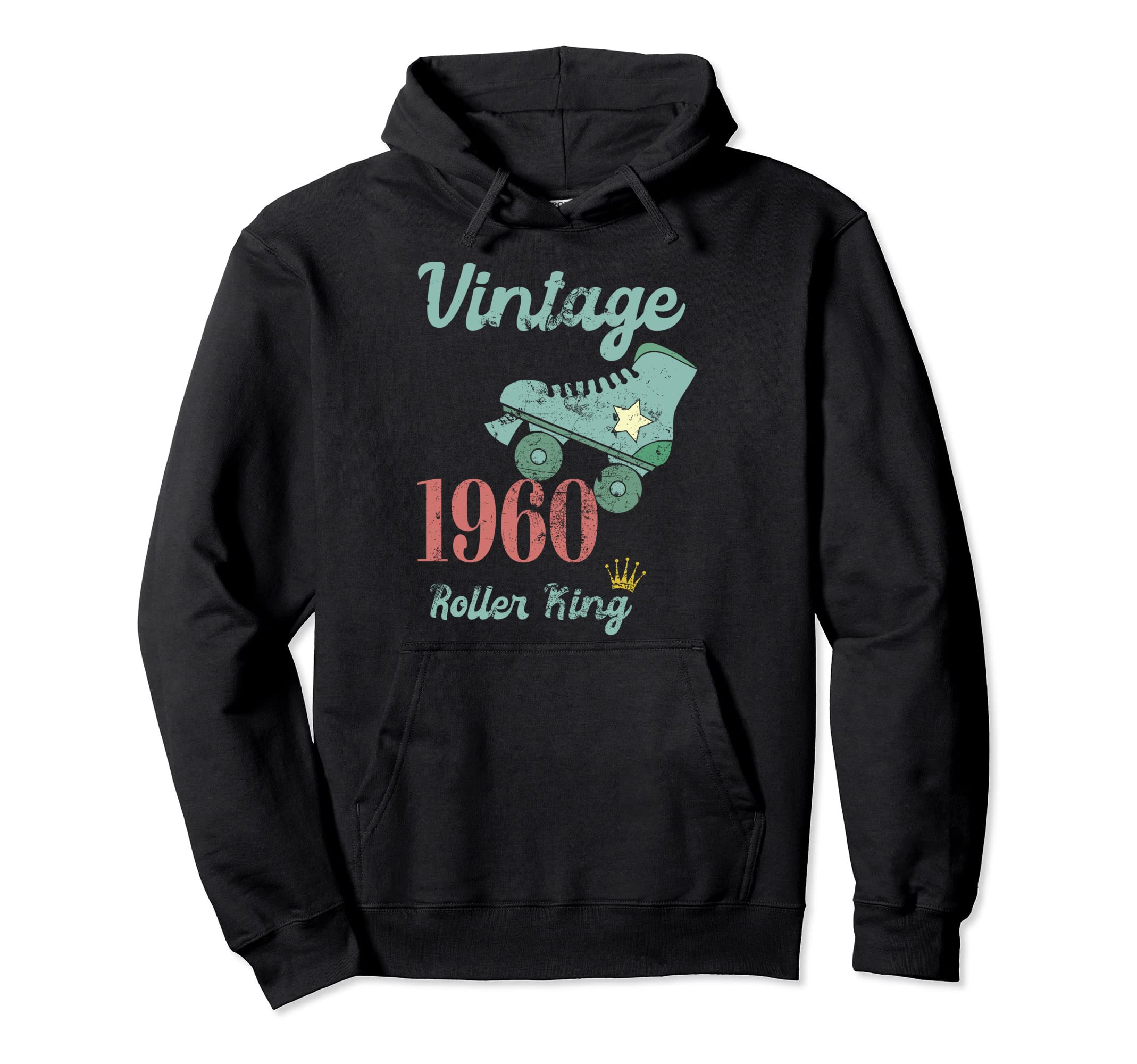 1960 60Th Birthday Roller King Roller Hoodie - Unique Graphic Men Women - T-Shirt, Sweatshirt, Hoodie
