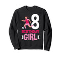 8Th Birthday 8 Years Soccer Football Sweatshirt - Trendy Graphic Men Women - T-Shirt, Sweatshirt, Hoodie