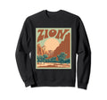 Zion National Park Wpa Utah Sweatshirt - Graphic Print Men Women - T-Shirt, Sweatshirt, Hoodie
