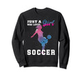 Just Who Loves Soccer Sweatshirt - Trendy Graphic Unisex - T-Shirt, Sweatshirt, Hoodie