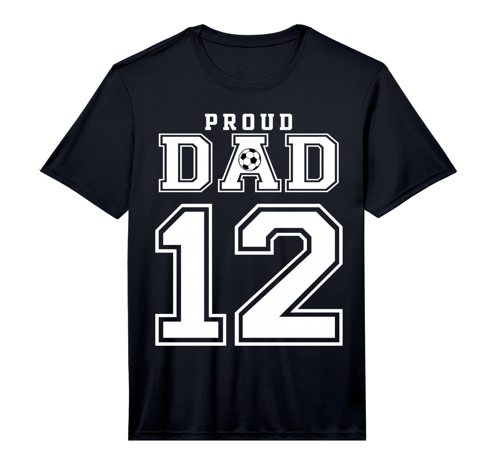 Number 12 Custom Proud Soccer Futbol T-Shirt - Unique Graphic for Adults - T-Shirt, Sweatshirt, Hoodie
