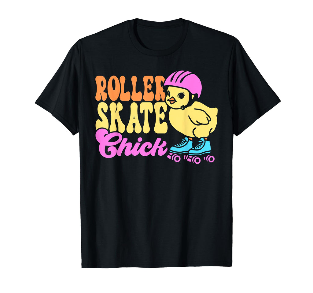 Roller Skating Skate 1970S Chicken T-Shirt - Aesthetic Graphic Men Women - T-Shirt, Sweatshirt, Hoodie