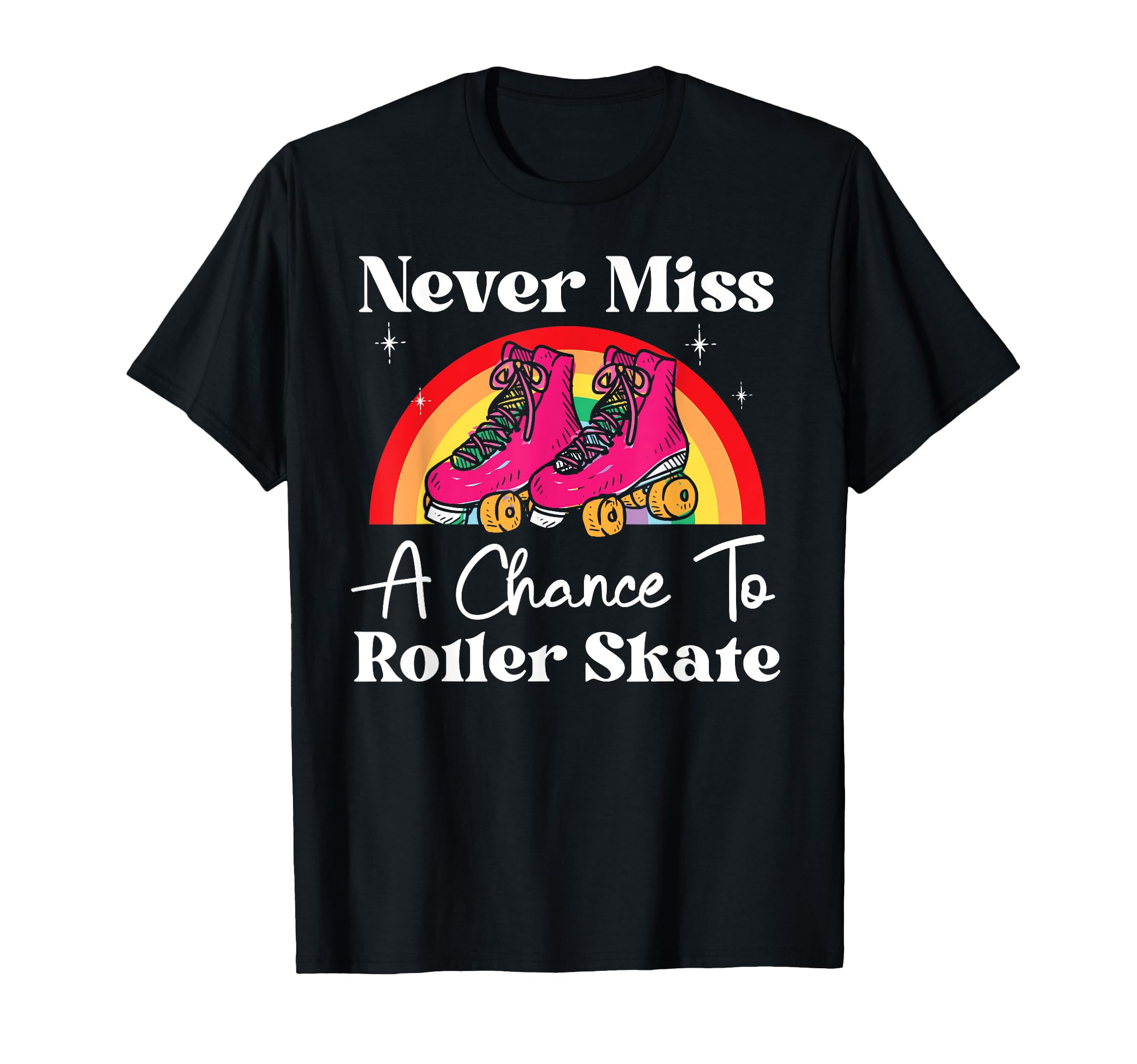 Roller Skating Skate 1970S T-Shirt - Fun Novelty Design for Adults - T-Shirt, Sweatshirt, Hoodie