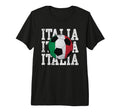 Italia Flag Soccer Ball Italian T-Shirt - Casual Everyday Wear Unisex - T-Shirt, Sweatshirt, Hoodie