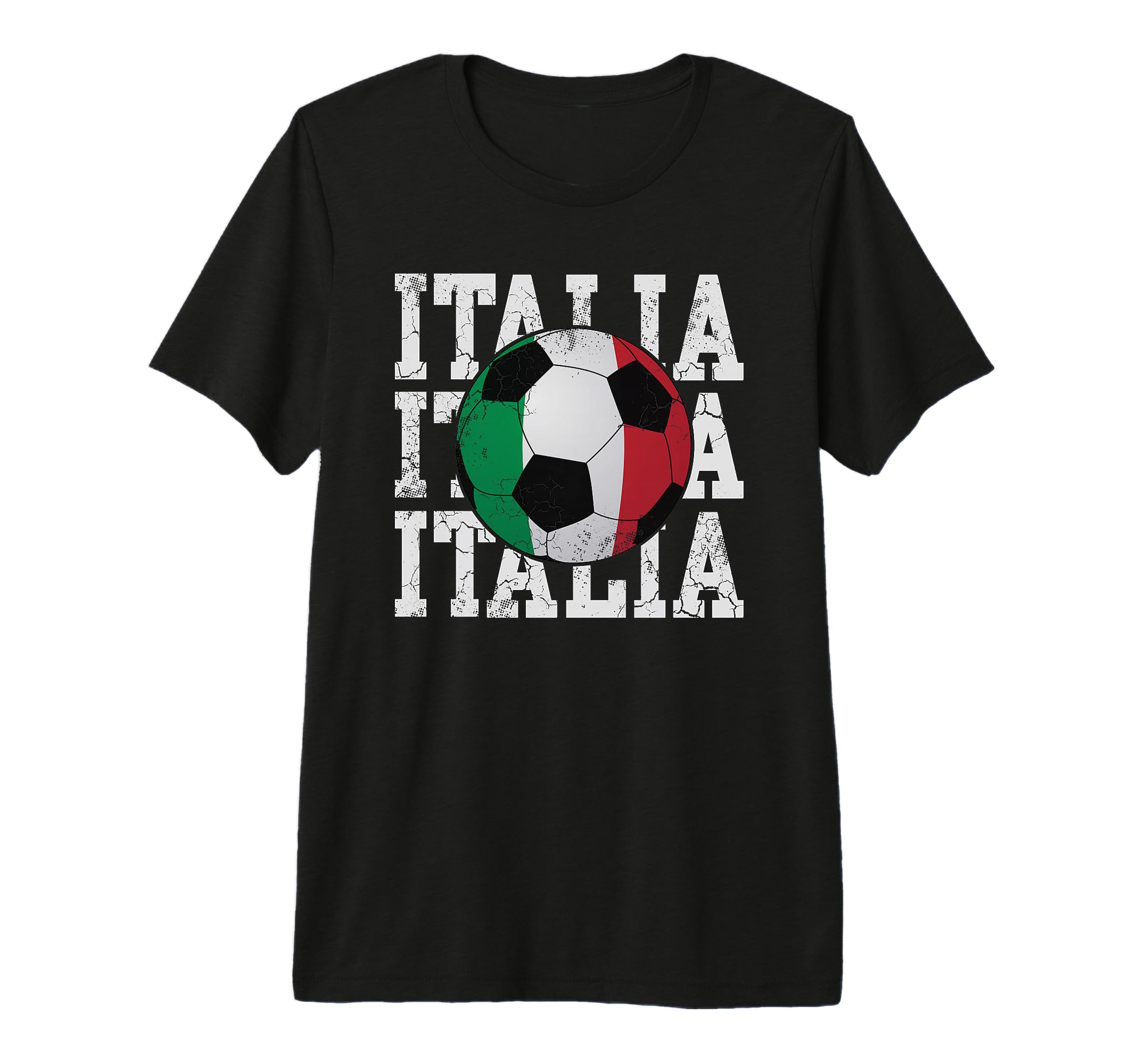 Italia Flag Soccer Ball Italian T-Shirt - Casual Everyday Wear Unisex - T-Shirt, Sweatshirt, Hoodie